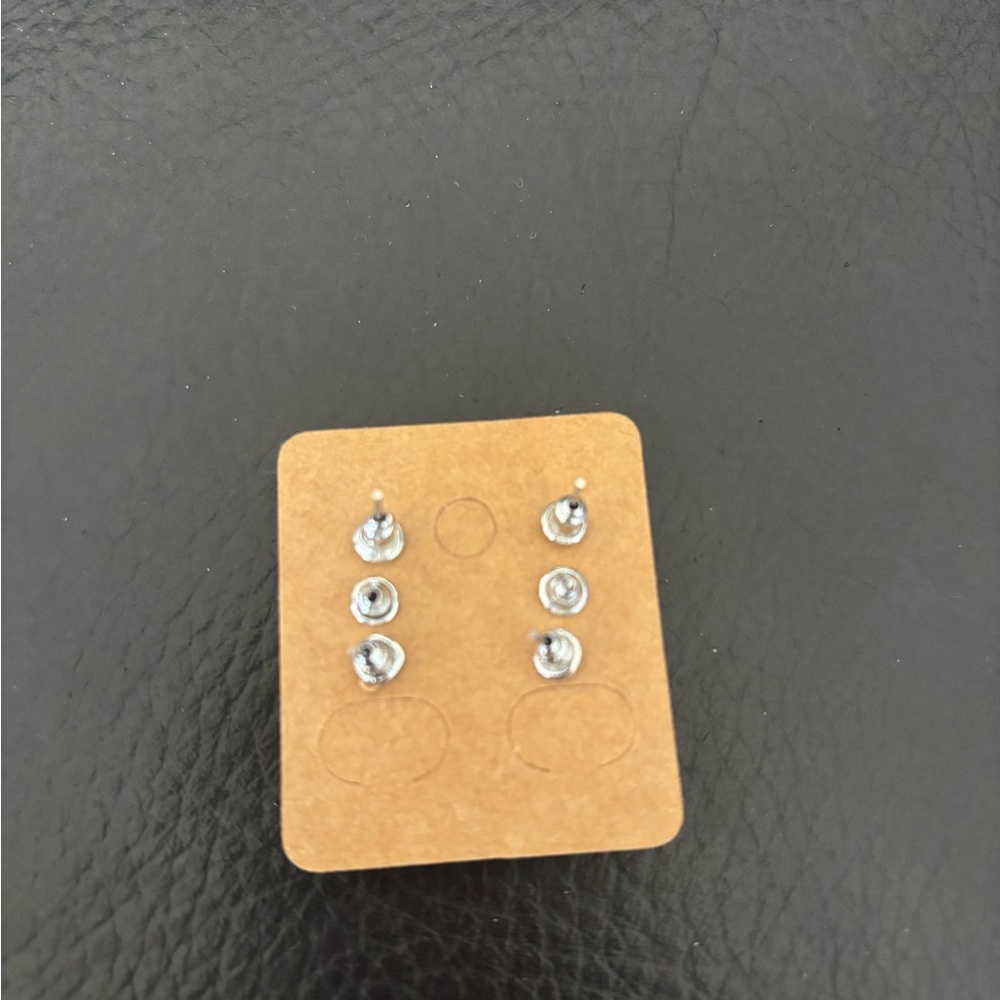 Blue Stud Earring Set - Picture 4 of 4